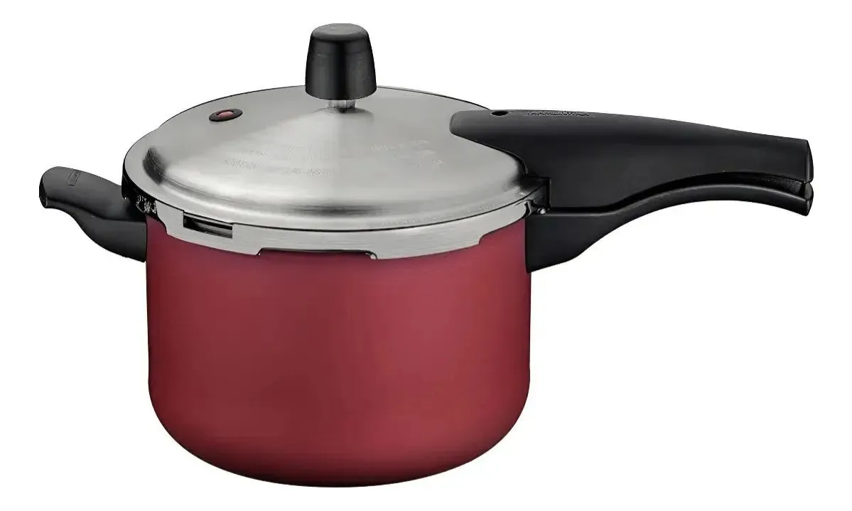 Panela de Pressão 4,5 L Tramontina Vancouver Effect Vermelho